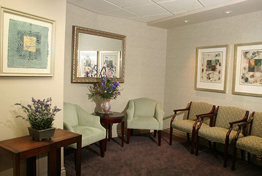 Photo of our Downtown Seattle office waiting room