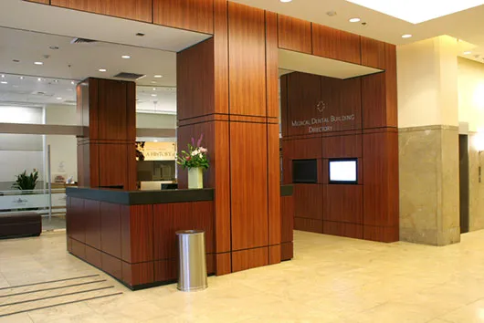 Photo of our Downtown Seattle office reception area